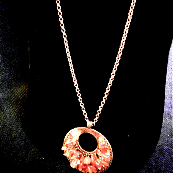 ⚓Brass and red stone necklace from Fashion Bug - Picture 2 of 6